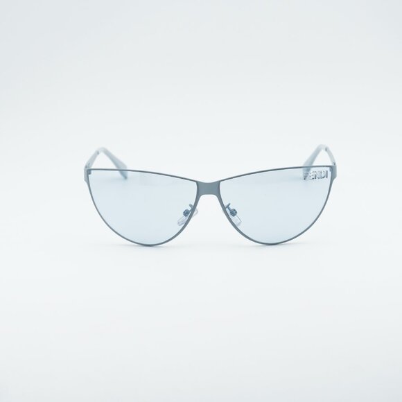 Fendi FE40138U 85V Sunglasses Blue Cat Eye Frame, Blue Lenses main image 9